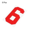 thumbnail image 3 of Uxcell Iron on Numbers 6 Heat Transfer 8" Red Single Number 5 Pack, 3 of 6
