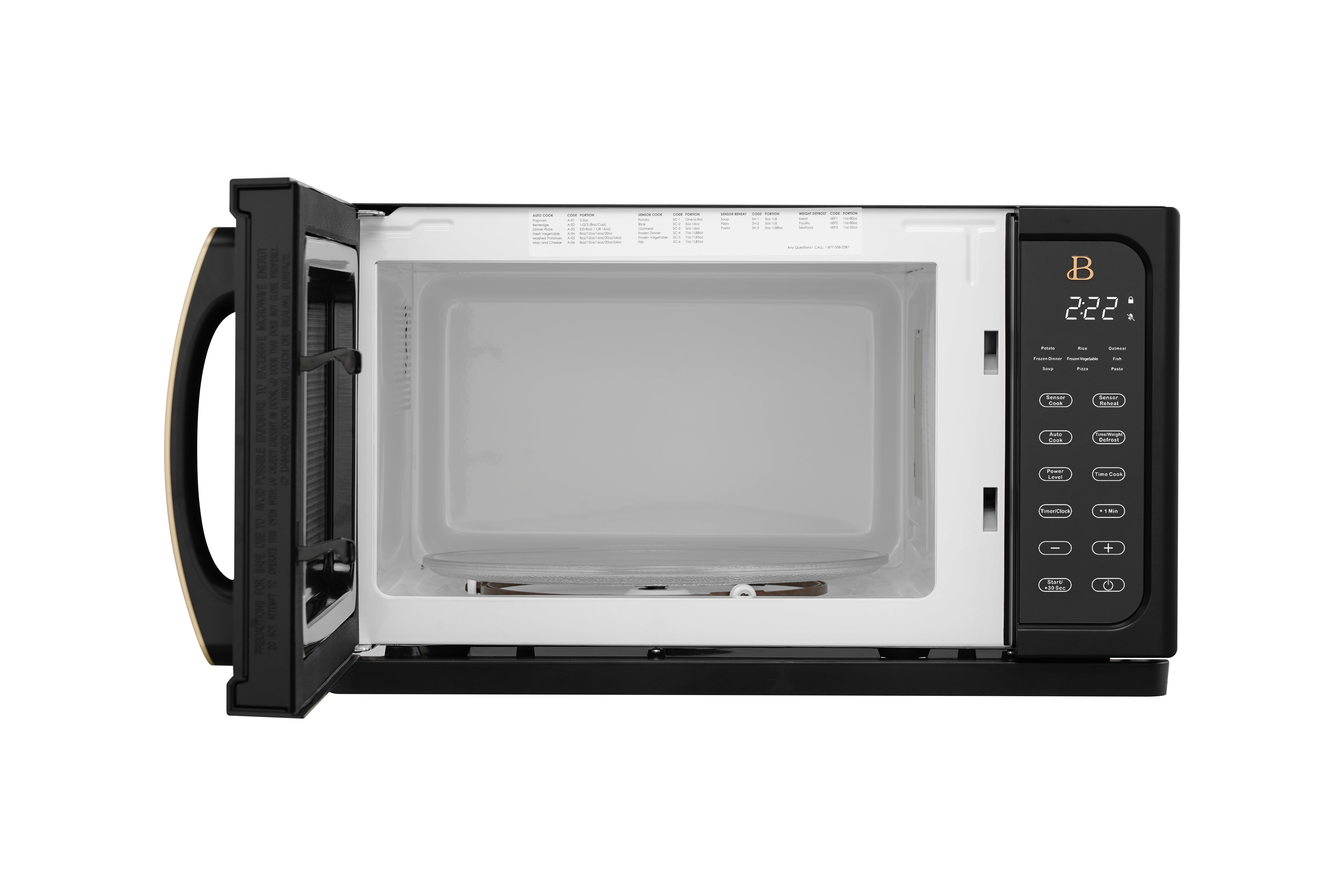 Beautiful 1.1 Cu Ft Sensor Microwave Oven - White (BTFCMS811WEST10) for  sale online