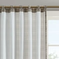 thumbnail image 5 of Madison Park Anaheim Plaid Rod Pocket and Back Tab Curtain Panel with Fleece Lining in Brown, 50"x95", 5 of 5