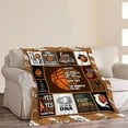 thumbnail image 4 of Basketball Blanket Basketball Decor Throw Blankets Cozy Fleece Flannel Blanket Soft Warm Plush Lightweight Bedding Basketball Stuff Gifts for Boys Girls Men Women Teens for Couch Sofa Bed 50"X60", 4 of 6