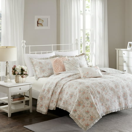 Desiree Cotton Percale Quilted Coverlet Bedding Set