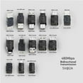 thumbnail image 3 of YIEMEEN Usb to Micro USB Mini USB Adapter Converter Usb Male Female Converter 480Mbpsfor Phone Tablet Camera Charging Adaptor, 3 of 21