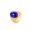 Blue, variant on Women's Statement Vintage Cat's Eye Gemstone Titanium Steel Ring