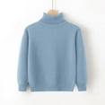 thumbnail image 2 of Gvdentm Boys Cardigan Sweater Boys and Girls' Uniform Cotton Crew-Neck Sweaters Long Sleeve Pullover Knit Sweater(Sky Blue,3-4 Years), 2 of 5
