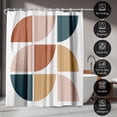 thumbnail image 4 of Americanflat 71" x 74" Shower Curtain, Mid Century Circles by ArtPrink, 4 of 6