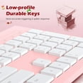thumbnail image 2 of Teclado COLIKES CL206 con cable USB de perfil bajo, color rosa chiclet, 2 of 7