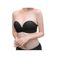 thumbnail image 2 of Sostén strapless balconette de novia con push up y antideslizante para mujer INSPIRE CHIC, color negro, talla 38B que se ajusta a 34A y 34B, 2 of 5