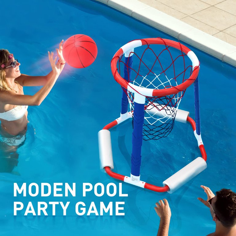 pool basketball toys, floating swimming pool basketball hoop for