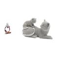 thumbnail image 1 of Estatua de resina de un gato pensativo sentado. Figura decorativa de escritorio. Hecha de resina. Ideal para regalar. Decoración para el hogar y la of, 1 of 8