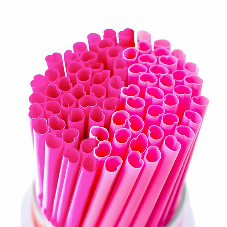 Heart Shaped Silicone Plastic Straw, Reusable Food Grade Material, Coffee  Beverage, Milk Tea, Valentine's Day Party Straw
