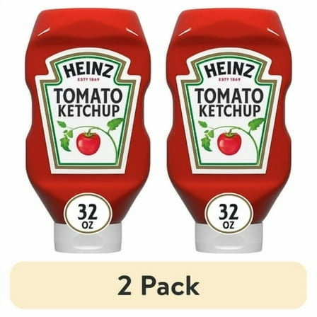 (2 pack) Heinz Tomato Ketchup, 32 oz Bottle