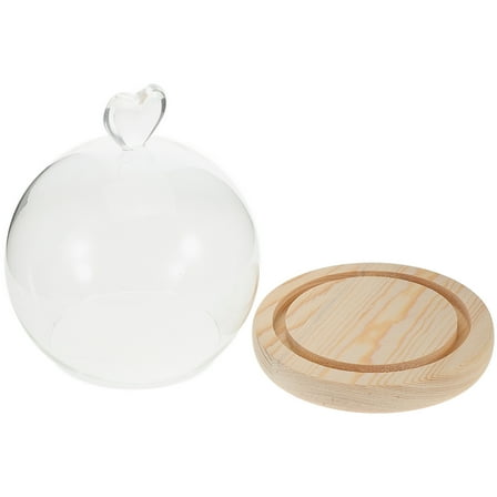 Cake Stand with Dome Pastry Display Cloche Glass Dust Cover