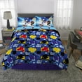 thumbnail image 3 of Sonic the Hedgehog Kids Full Bed in a Bag, Gaming Bedding, Comforter and Sheets, Black, Sega, 3 of 7