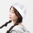 thumbnail image 7 of vlrwzc Mesh Beanie Cap Breathable Brimless Sailor Hat Summer Beanie Cap Adjustable Rolled Cuff Cap Retro Skull Caps Hip-Hop Cap, 7 of 7