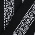 thumbnail image 4 of BNM Cotton Greek Scroll 3 Piece Towel Set, Black/White, 4 of 7