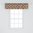 thumbnail image 2 of Ambesonne Rain Window Valance, Happy Faced Fluffy Cumulus Clouds Floating in the Sky and Colorful Hearty Droplets, Curtain Valance for Kitchen Bedroom Decor with Rod Pocket, 54" X 12", Multicolor, 2 of 3