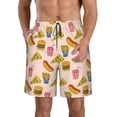 thumbnail image 1 of Fotbe Hamburger Pizza Trajes de Baño Estampados para Hombre, Shorts de Verano de Secado Rápido, Ropa de Playa, Bañadores-X-Large, 1 of 6