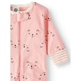 thumbnail image 3 of Gerber Baby Girls Organic Cotton Zip-Up Sleep 'N Play Pajamas, 2-Pack, 3 of 6