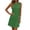 Green, variant on Lenpel Womens Summer Sleeveless Mini Dress Comfy Crew Neck Casual Loose Fit Tank Dresses Club Party Clothes