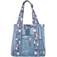 thumbnail image 1 of Bolso de playa de malla (flor azul) Bolso de hombro plegable de malla impermeable Bolsa de compras reutilizable Bolsa de almacenamiento de juguetes de playa Bolsa multifuncional para el hogar Vacacio, 1 of 5