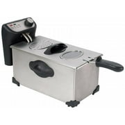 Chard DF-3E Stainless Steel Deep Fryer with Power and Ready Lights, 3 Liter