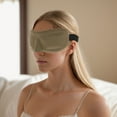 thumbnail image 6 of Unique Bargains 1 Pc Square 3D Sleep Mask Soft 3D Eye Shade Cover for Rest for Travel Brown, 6 of 6