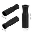 thumbnail image 2 of Unique Bargains Lot de 10 Embouts de Paille en Silicone, Embouts de Pailles Réutilisables Souples pour Pailles en Acier Inoxydable de 1/4 Pouce (6mm), Noir, 2 of 7