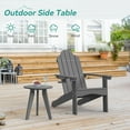 thumbnail image 3 of Dycanpo Outdoor Side Table for Patio, Small Round End Table Weather-Resistant, Gray, 3 of 9