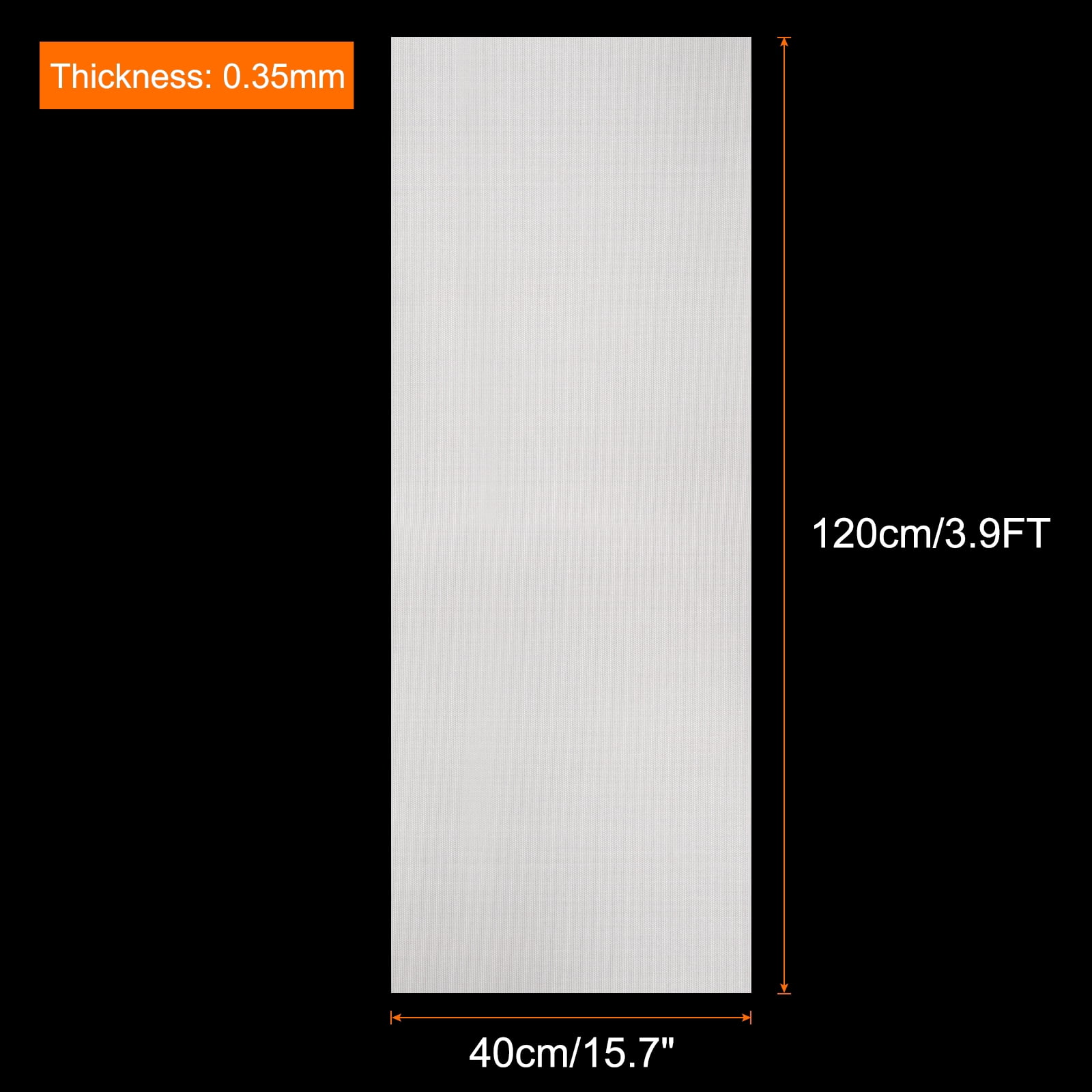 Unique Bargains Silicone Heat Resistant Non-Stick Pastry Baking Mats 11.8IN x 5.9FT White