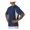 Navy/ White, variant on Men's Color Block Performance Interlock T-Shirt, Style N3181