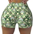 thumbnail image 2 of Picia Cute Frog Printed Workout Shorts for Women Seamless Scrunch Butt Lifting High Waisted Yoga Gym Booty Running Moisture-wicking Short Pants-Small, 2 of 9