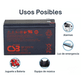 thumbnail image 3 of Batería Csb Gp 1272 F2 12v 7.2ah Para Nobreak, 3 of 4