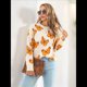 thumbnail image 5 of Suéteres de Punto con Estampado de Mariposas para Mujer, Informales, de Larga y Cuello Redondo Albaricoque L, 5 of 10