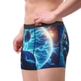 thumbnail image 2 of Pofeuu Blue Yin And Yang Print Men’s Boxer Briefs, Moisture-Wicking Underwear, Regular,Trunk-X-Large, 2 of 5