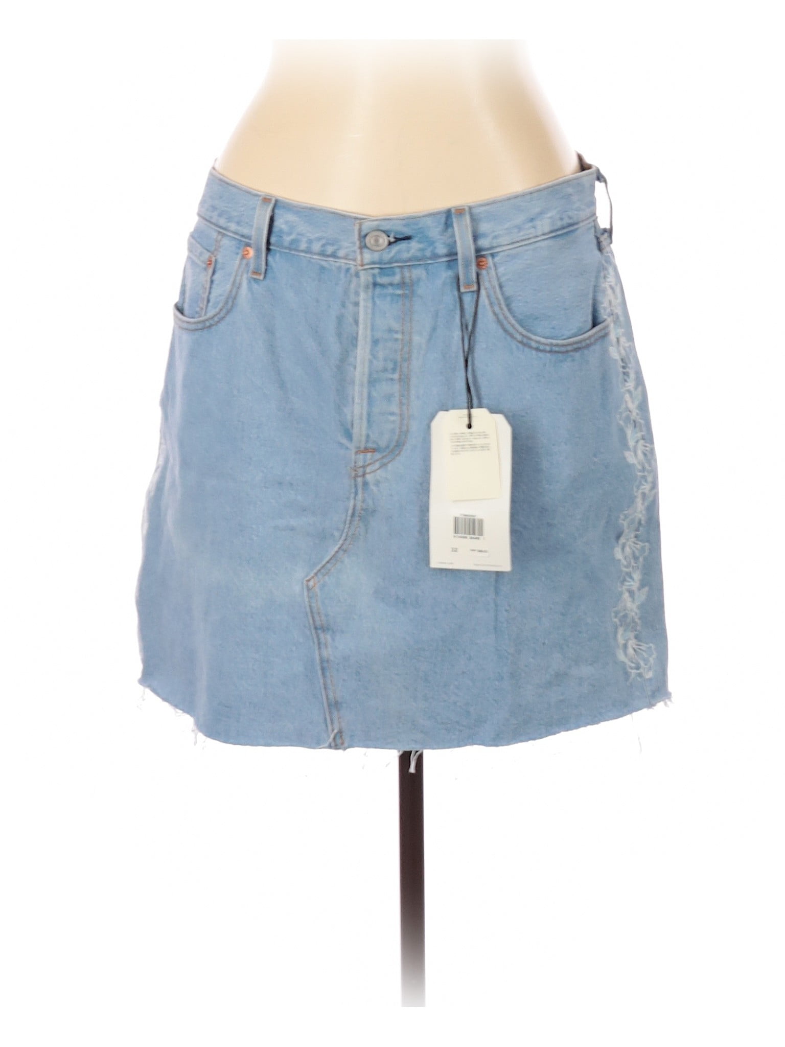 walmart denim skirt