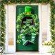 thumbnail image 4 of Cortina de puerta del Día de San Patricio para decoración navideña | Cubierta de puerta de tela de poliéster de 180 x 90 cm | Decoración para paredes, jardines y fiestas, 4 of 6