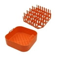 thumbnail image 6 of Apooke Silicone Air Fryer Basket Silicone Bacon Rack Air Fryer Grilling Pan Air Fryer Accessories Bacon Holder for Air Fryer, 6 of 7