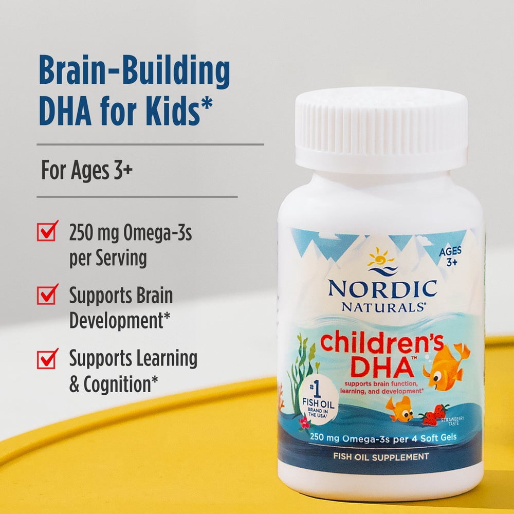 Nordic Naturals Children's DHA Mini Softgels, 250 Mg, with EPA & DHA 360 Ct