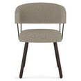 thumbnail image 2 of Amisco Corey Dining Chair - Beige & Brown Woven Polyester / Dark Brown Metal, 2 of 9