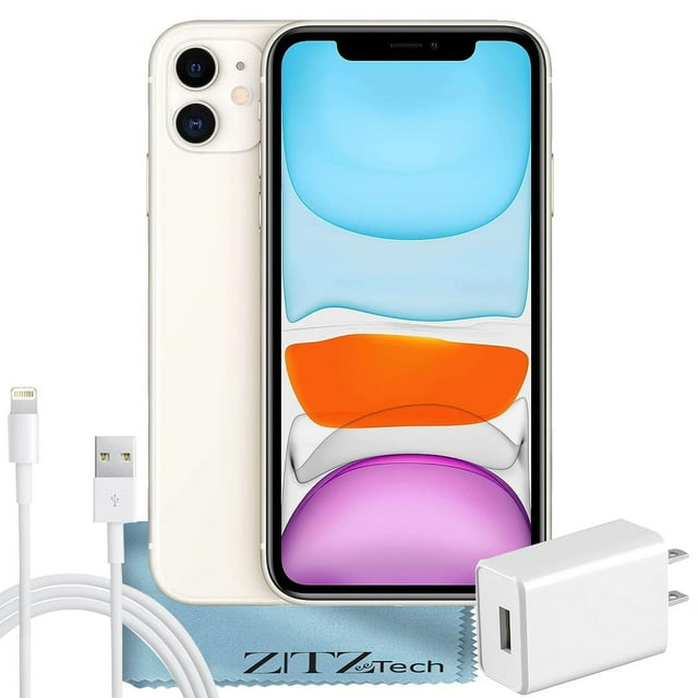 Apple iPhone 11 , 64 Go, Blanc - Déverrouillé - Remis à Neuf Certifié