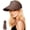 Brown, variant on Sun Hats Visor for Women, Straw Beach Hat Adjustable Wide Brim Ponytail Packable for Summer Travel UPF 50+