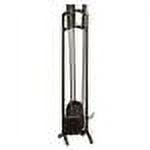 Panacea Black Matte Steel Fireplace Tool Set