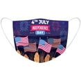 thumbnail image 3 of HUGFEGWE 50Pcs 4th of July Disposable Adults Face Masks,3 Ply Protective Disposable Face Masks with Independence Day Patriotic Designs (Independence Day L) CJB91-40815, 3 of 7