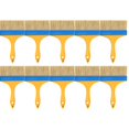 thumbnail image 1 of Uxcell 16 Pcs Paint Brushes 5.7 Inch Flat Not Chip Brush Nylon Bristles, 1 of 6