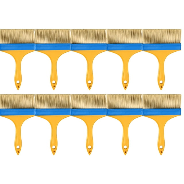 Uxcell 16 Pcs Paint Brushes 5.7 Inch Flat Not Chip Brush Nylon Bristles