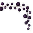 thumbnail image 3 of Vickerman 10' Plum Pearl Branch Ball Wire Garland., 3 of 4