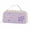 Purple, variant on Large Capacity Pencil Case,Cute Plaid Star Embroidery Decor Portable Pencil Pouch for Home Office Workplace,Black