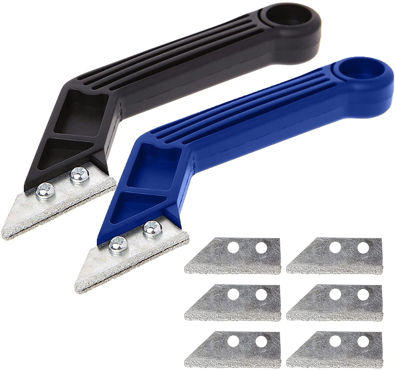 Set of 2 Brass Scrapers, Tungsten Carbide Scrapers, Scrapers for Tiles and Wall Tiles, Paint