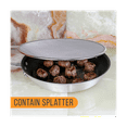 thumbnail image 3 of 13Inch Stainless Steel Fine Mesh Splatter Screen with Resting Feet Kitchen Oil Spill Prevention Net Cover, 3 of 5