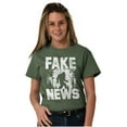 thumbnail image 3 of Fake News Legend Bigfoot Sasquatch Plus Size Crewneck Graphic Tee Shirt Brisco Brands 2X, 3 of 5